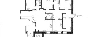 a drawing of a floor plan for a house