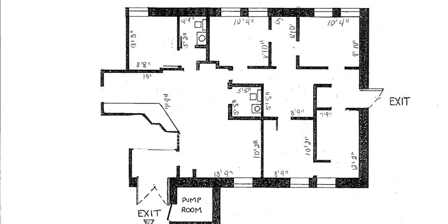 a drawing of a floor plan for a house